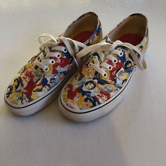 VANS DISNEY Princess Lace Up Sneakers Size 6.5 - Picture 3 of 8